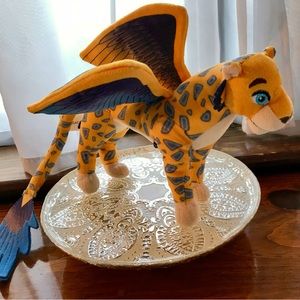 DISNEY Elana Of Avalon Skylar Flying Winged Leopard Cat Plush Stuffed Animal Toy